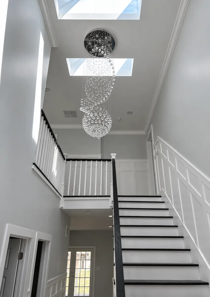 Finished staircase and interior renovation by P&J General Contractor